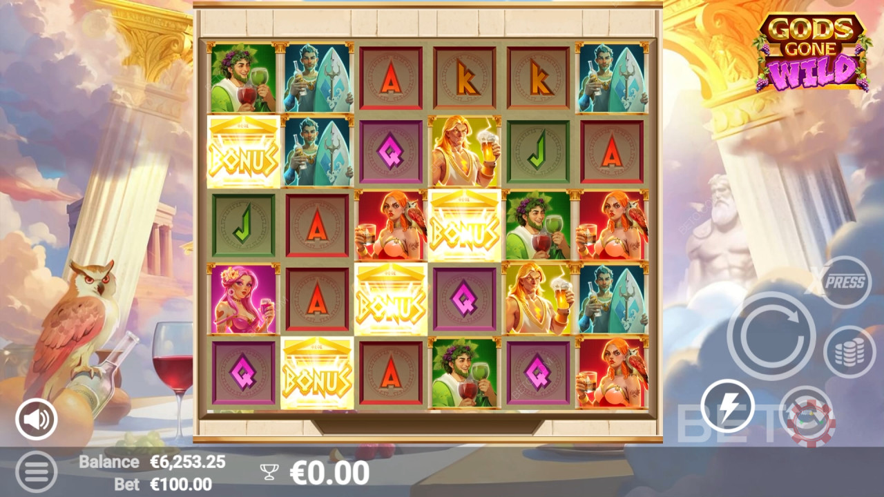 Огляд Gods Gone Wild від BETO Slots