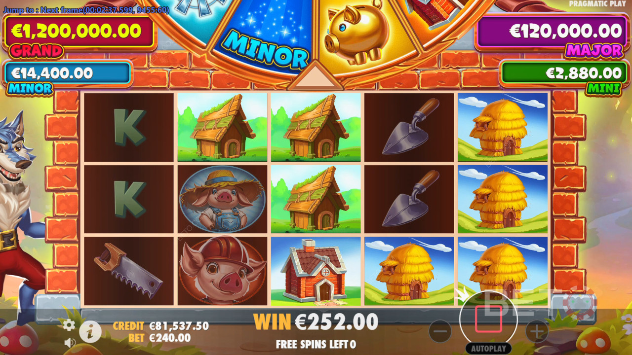 Бонусні функції пояснюються в Brick House Bonanza від Pragmatic Play