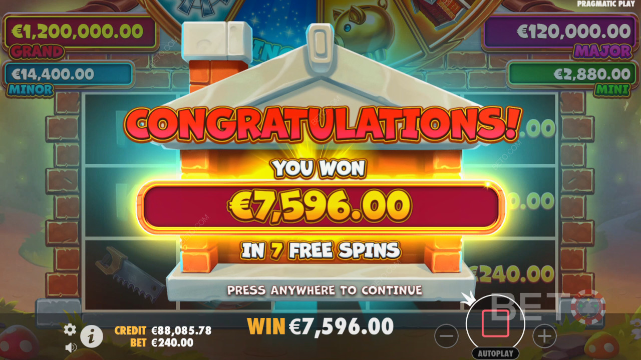 Виграйте 10 000-кратну ставку у відеослоті Brick House Bonanza!