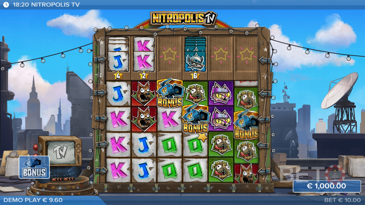 Огляд Nitropolis TV від BETO Slots