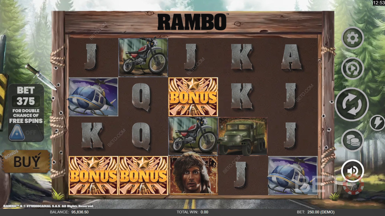 Огляд Rambo від BETO Slots