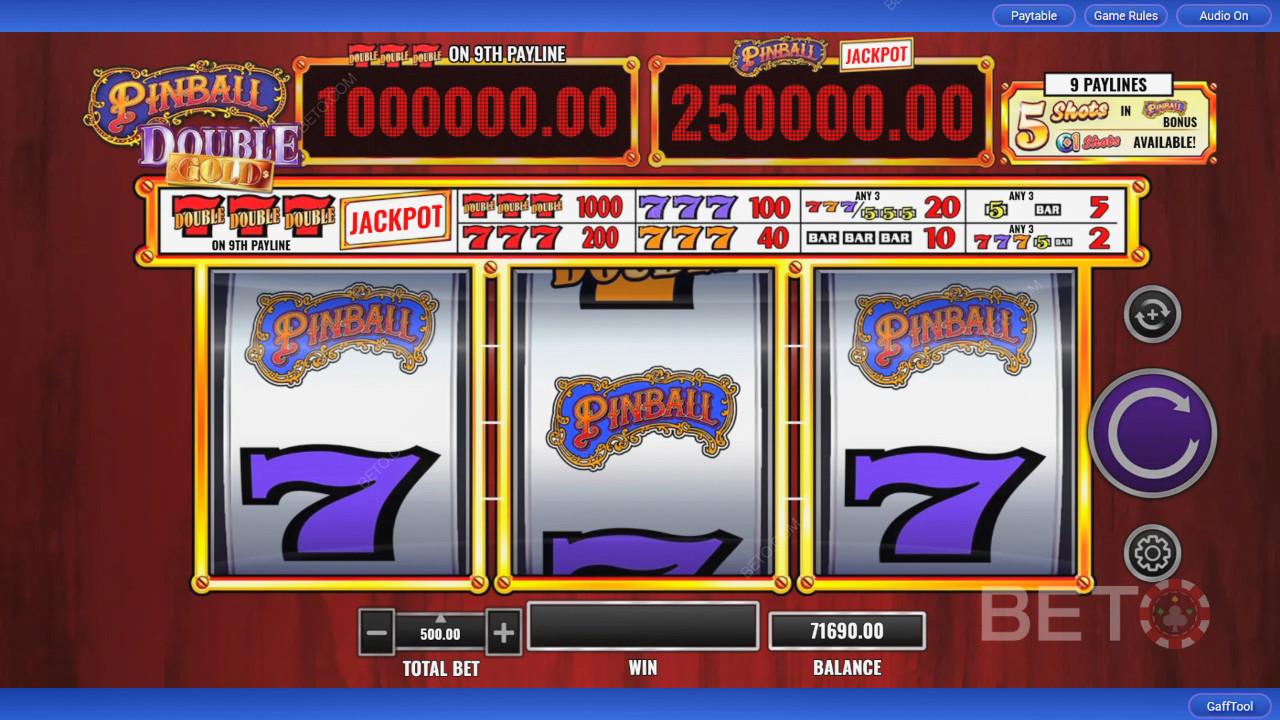 Пінбол Double Gold Огляд від BETO Slots