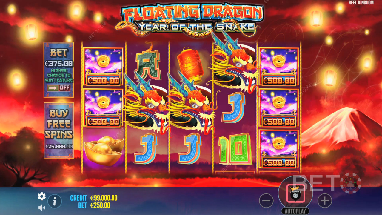 Floating Dragon Огляд року Змії від BETO Slots