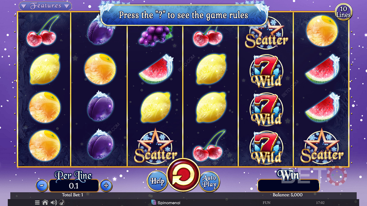 Fruits On Ice Collection 10 Lines Грати Безкоштовно