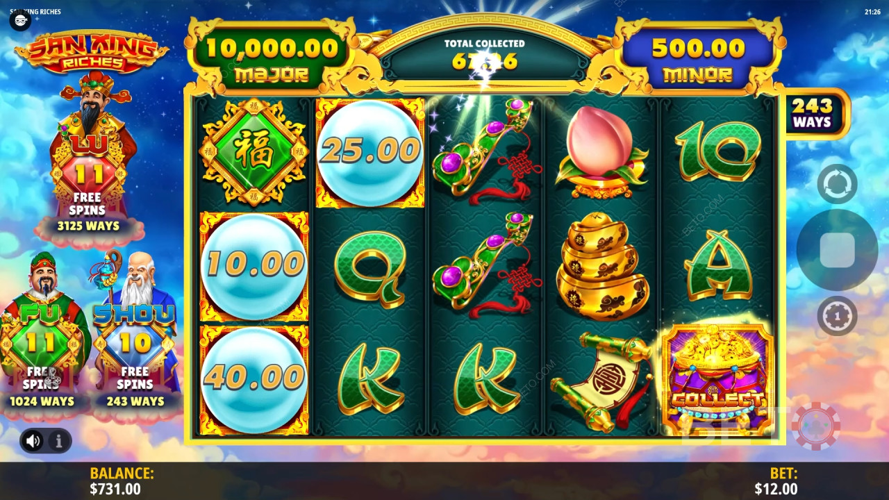 Огляд San Xing Riches від BETO Slots