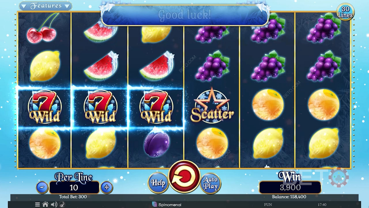 Fruits On Ice Collection 30 Lines Грати Безкоштовно
