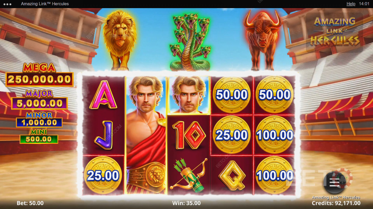Дивовижний огляд Link Hercules від BETO Slots