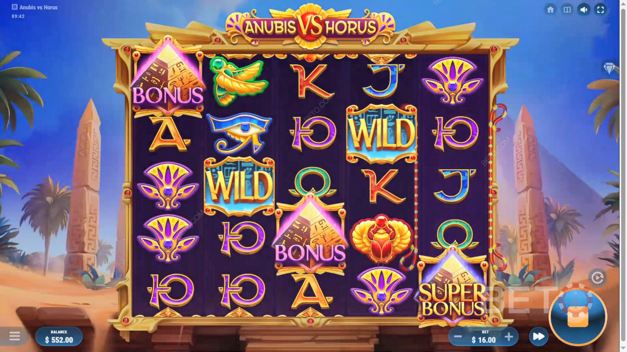 Огляд Анубіса проти Гора від BETO Slots