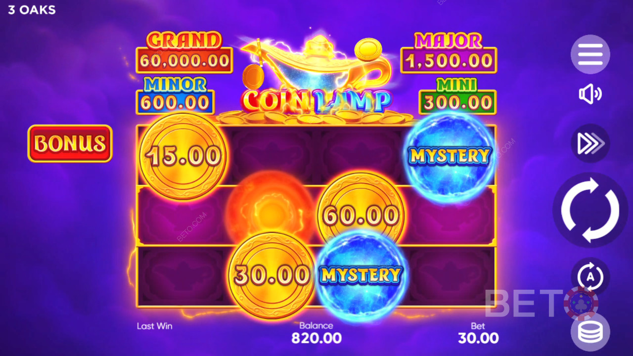 Як грати в Coin Lamp від 3 Oaks Gaming