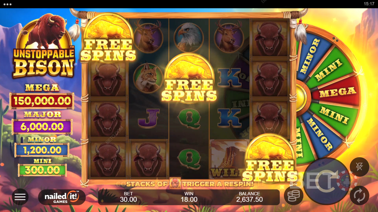 Огляд Unstoppable Bison від BETO Slots