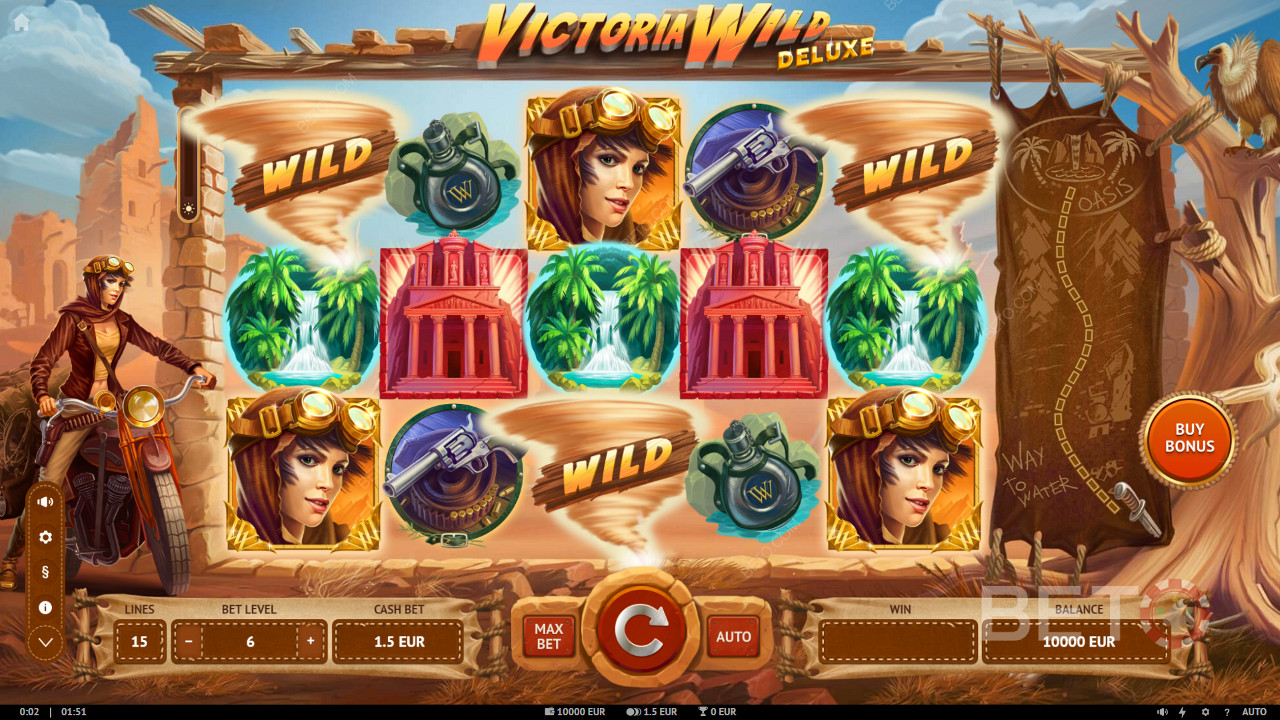 Вигравайте до 25 000 разів більше вашої ставки в ігровому автоматі Victoria Wild Deluxe