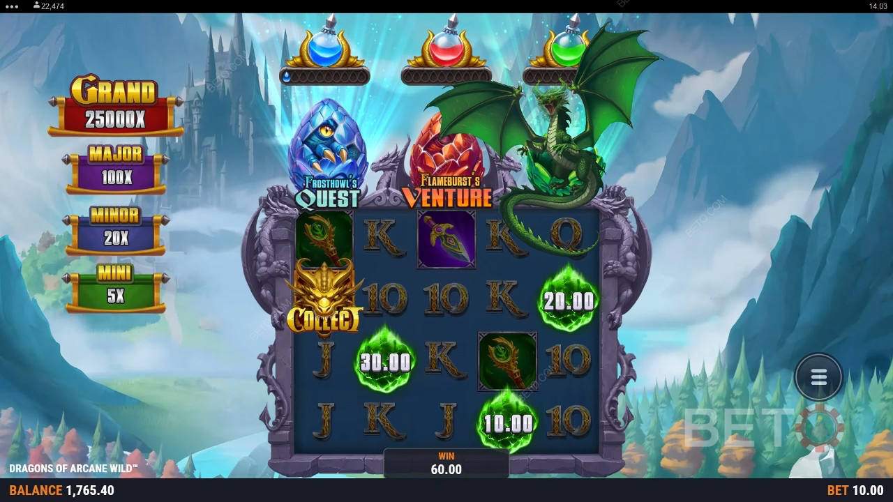 Огляд Dragons of Arcane Wild від BETO Slots