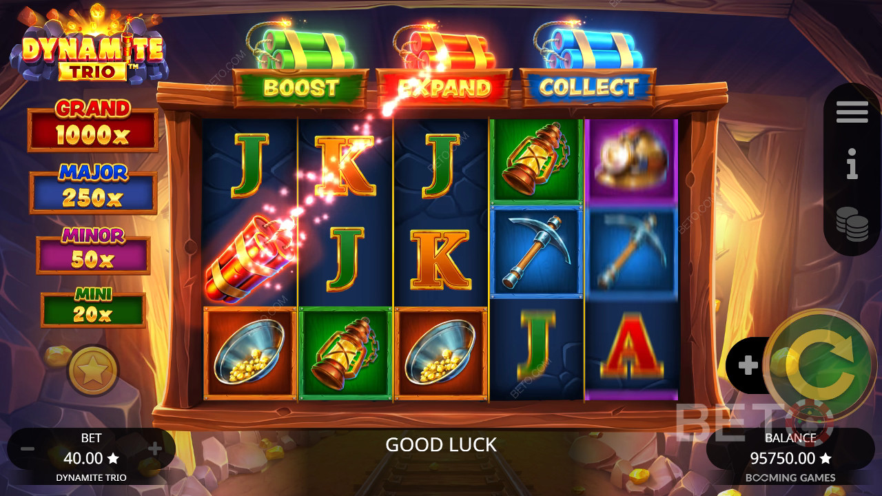 Огляд Dynamite Trio від BETO Slots
