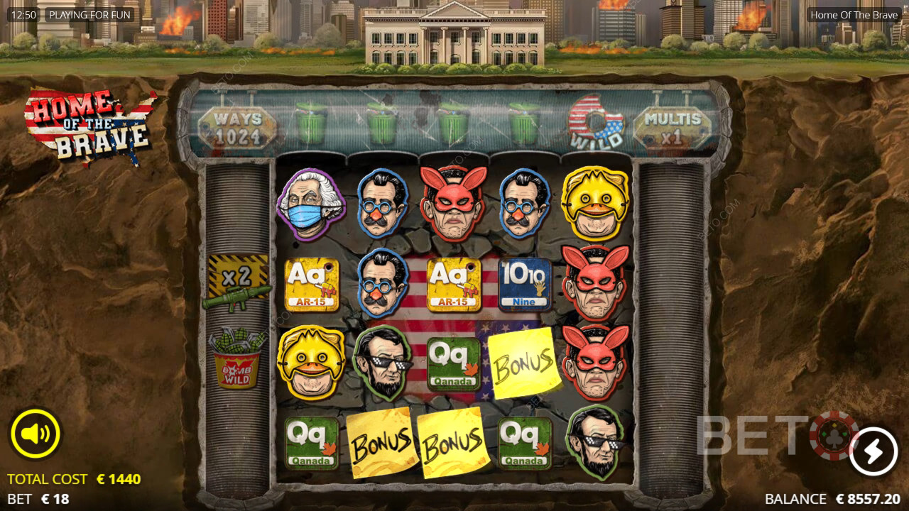 Огляд Home of the Brave від BETO Slots