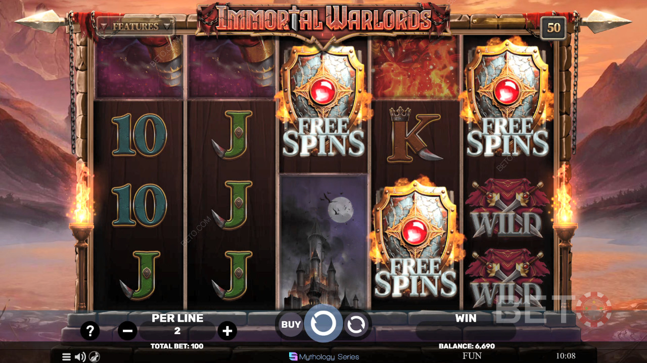 Огляд Immortal Warlords від BETO Slots