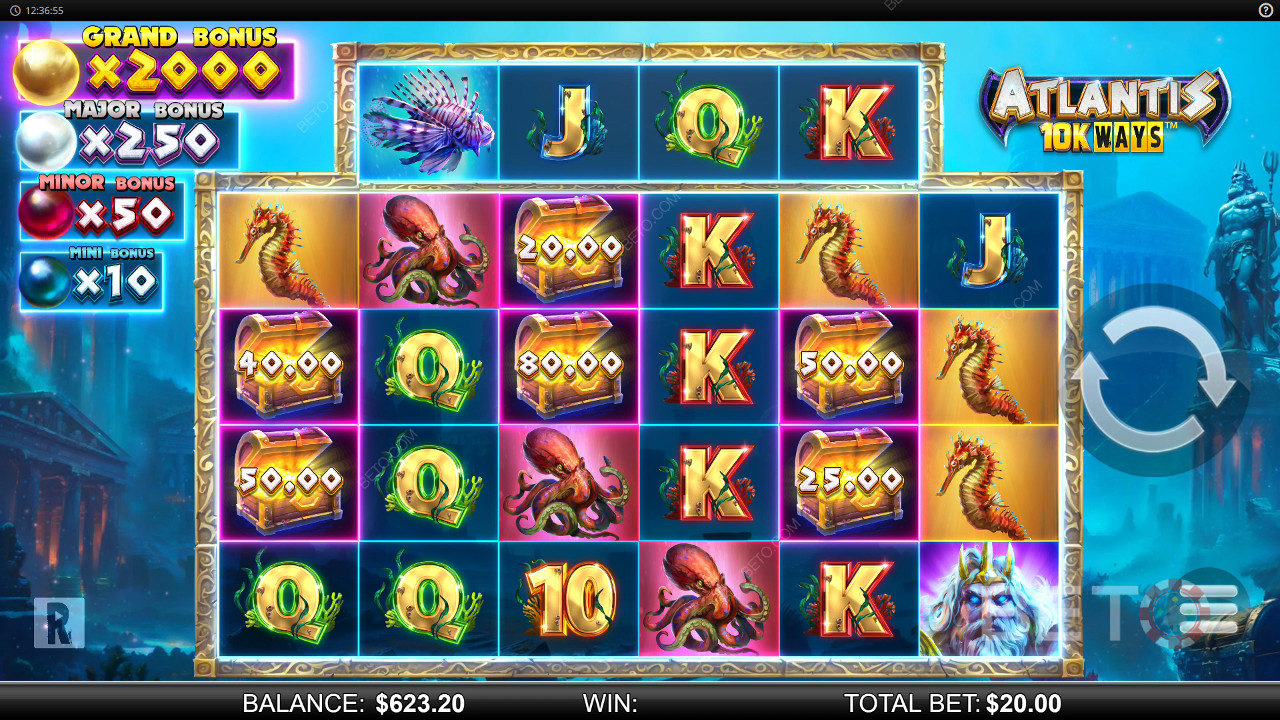 Огляд шляхів Атлантиди 10K від BETO Slots