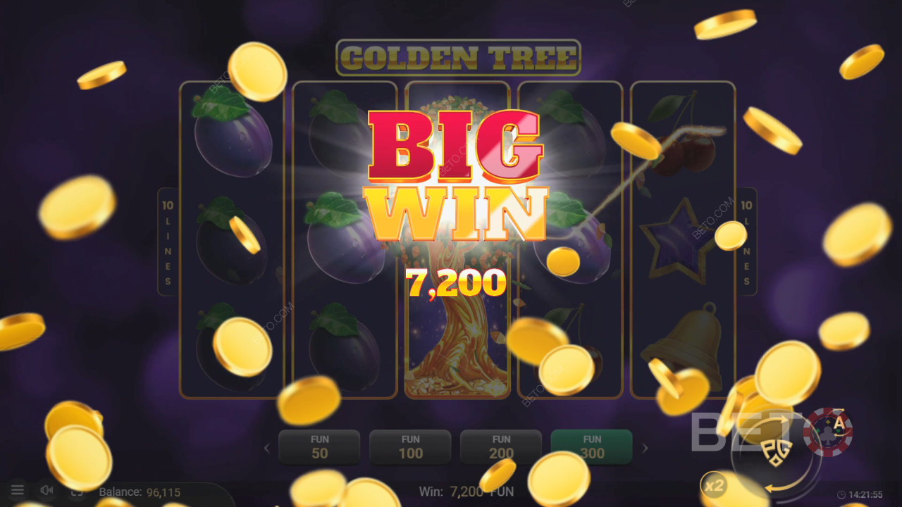 Виграйте 5 000 разів більше ставки у відеослоті Golden Tree!
