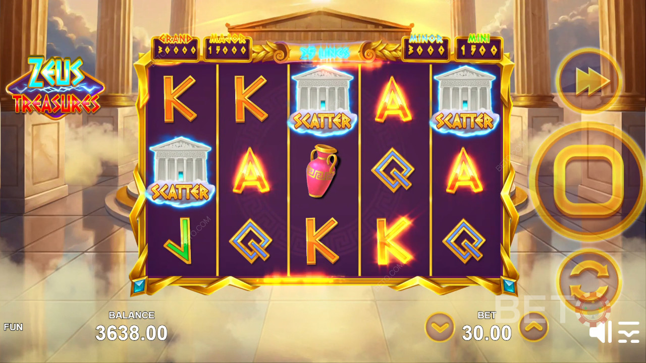 Огляд Zeus Treasures від BETO Slots
