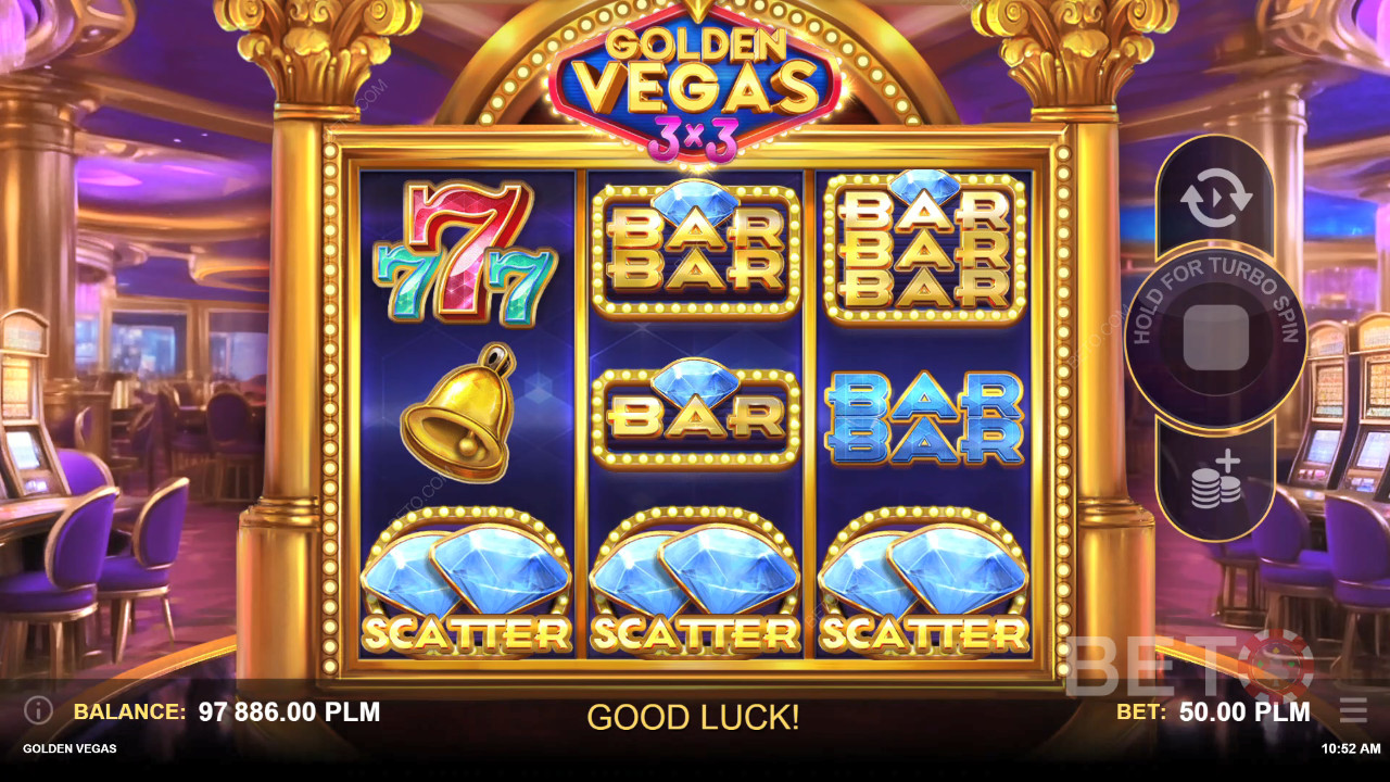 Огляд Golden Vegas 3x3 від BETO Slots