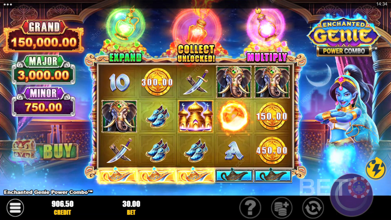 Огляд Enchanted Genie Power Combo від BETO Slots