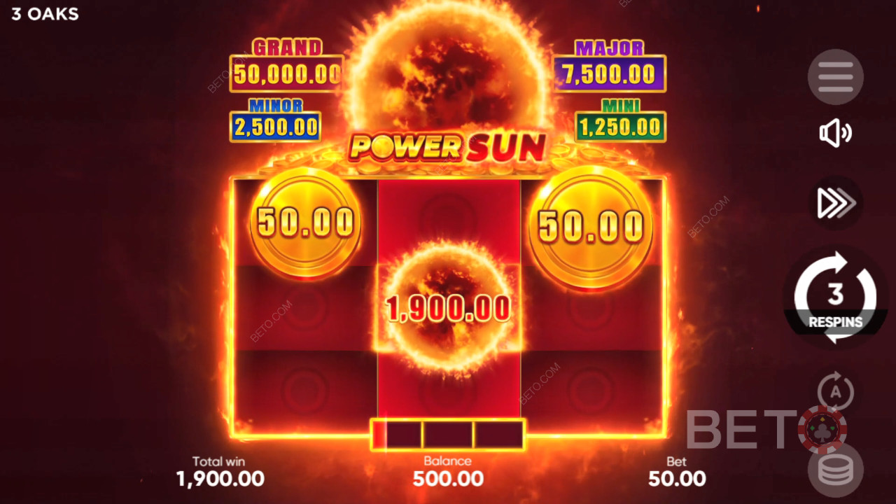 Як грати в Power Sun від 3 Oaks Gaming
