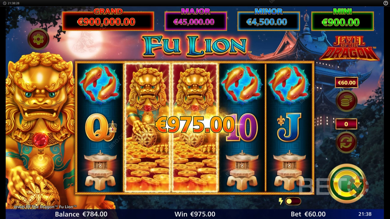 Огляд Jewel of the Dragon Fu Lion від BETO Slots