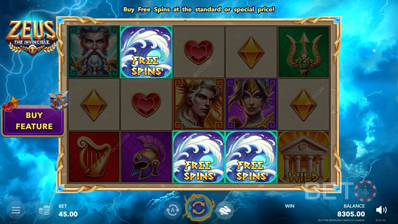 Огляд Zeus The Invincible від BETO Slots
