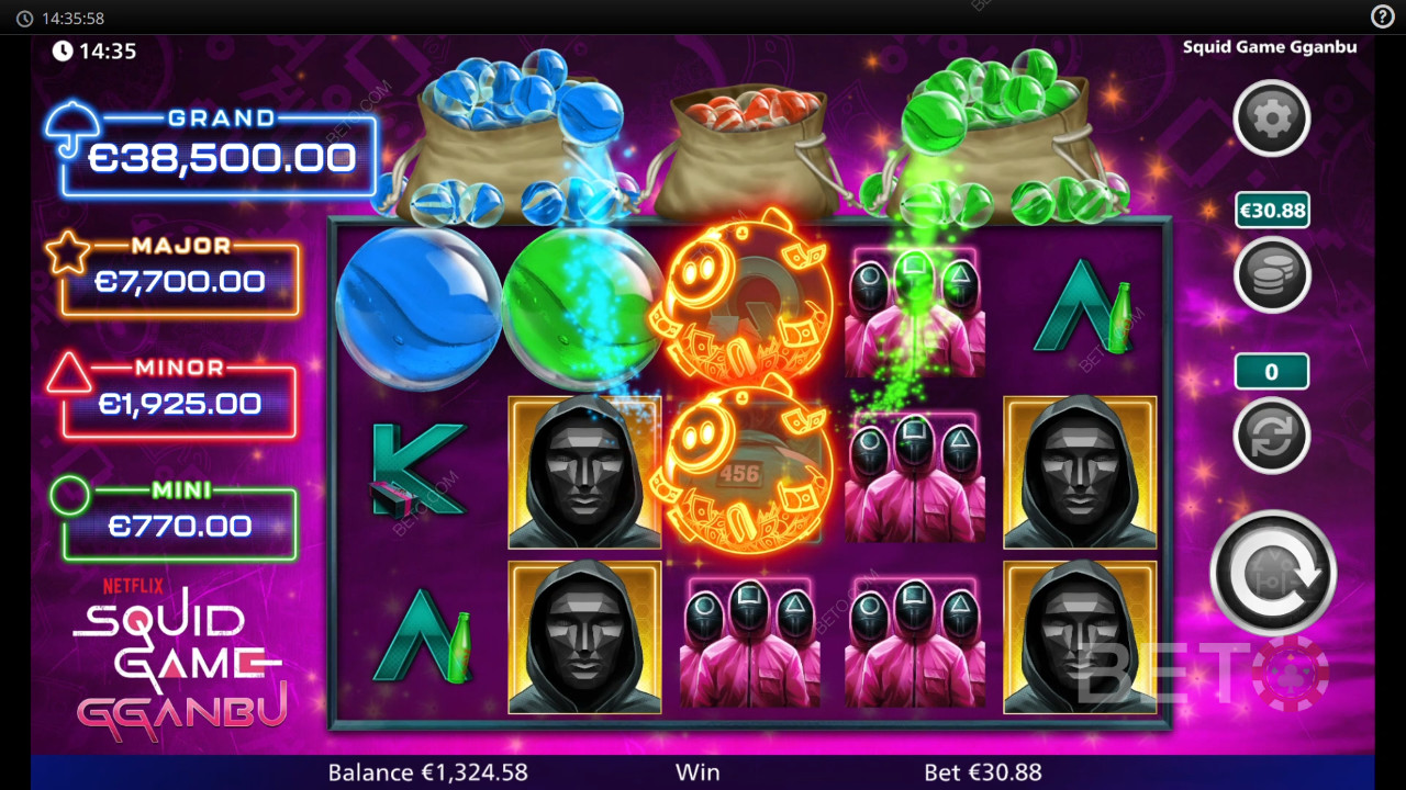 Огляд гри кальмарів Gganbu від BETO Slots