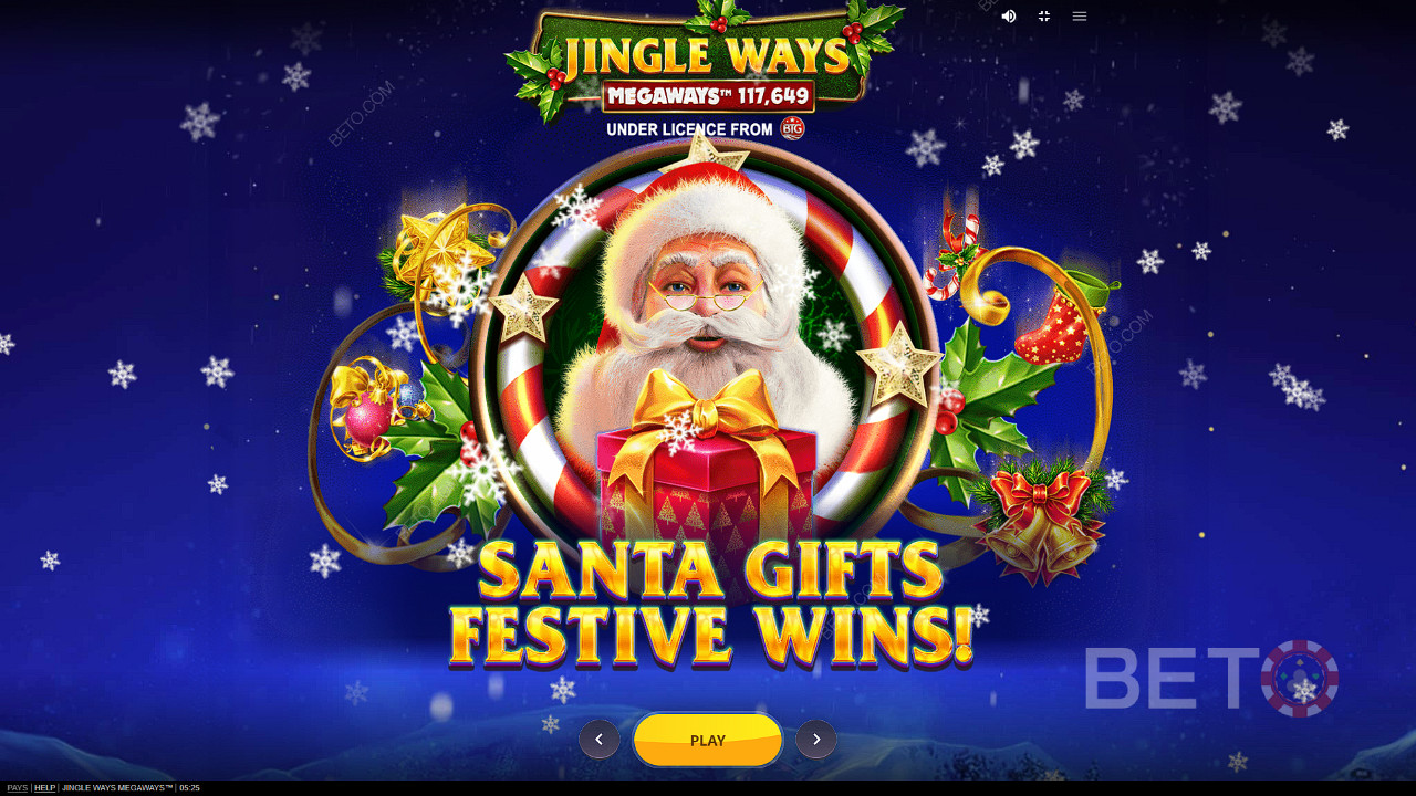 Пориньте в правильний різдвяний настрій, насолоджуйтеся Різдвом і отримуйте подарунки в ігровому автоматі Jingle Way Megaways
