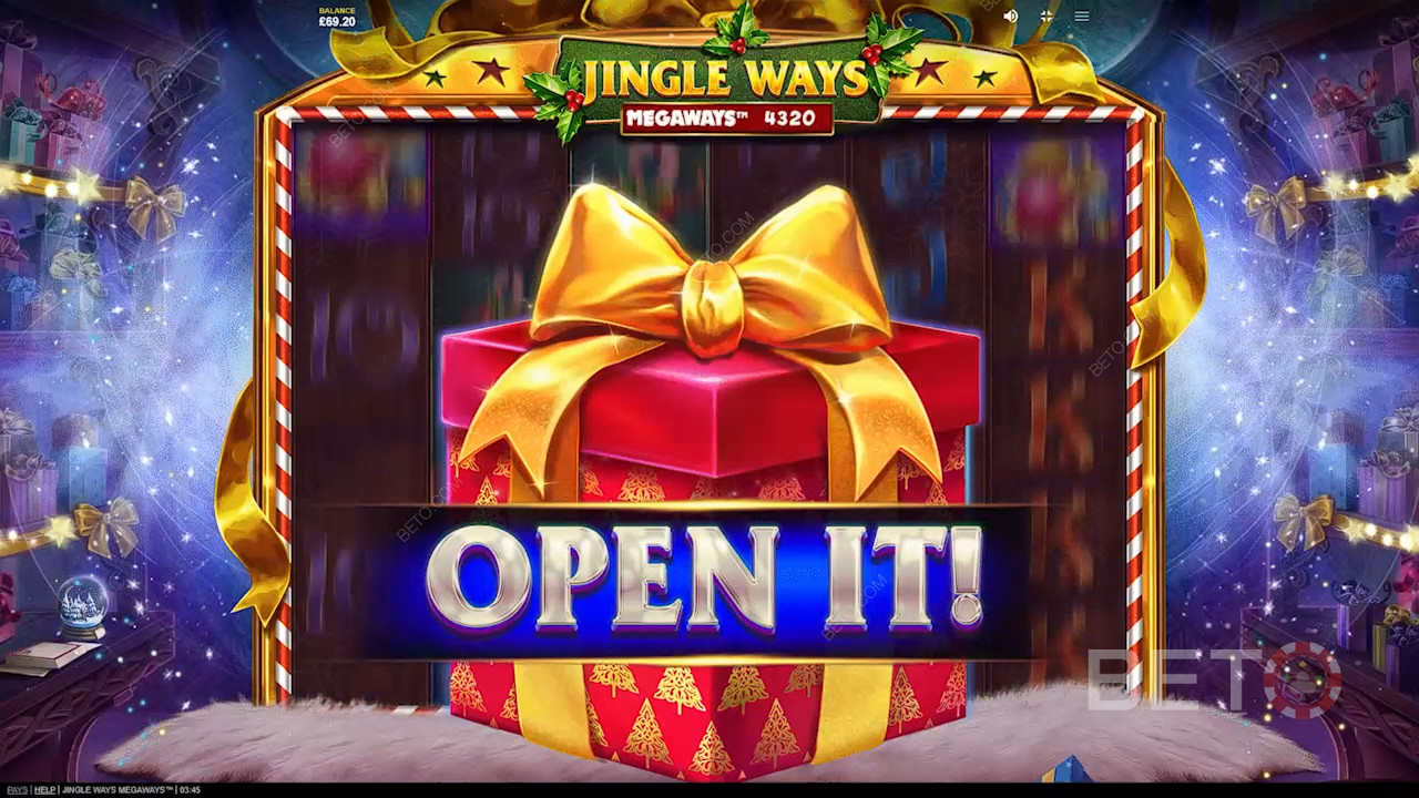 Відкрийте подарунок, щоб дізнатися про потужні функції в ігровому автоматі Jingle Ways Megaways