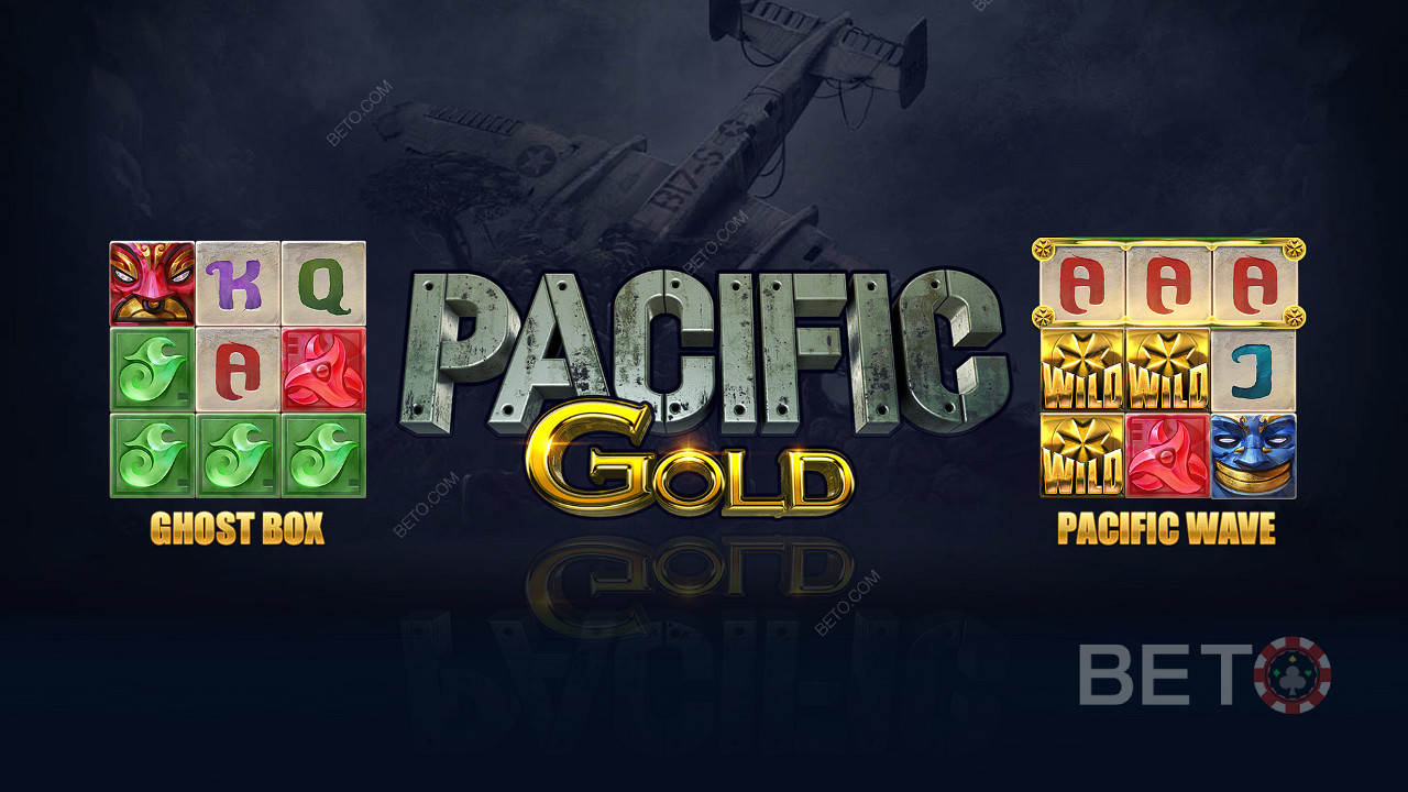 Насолоджуйтеся унікальними функціями, такими як Ghost Box і Pacific Wave, у слоті Pacific Gold
