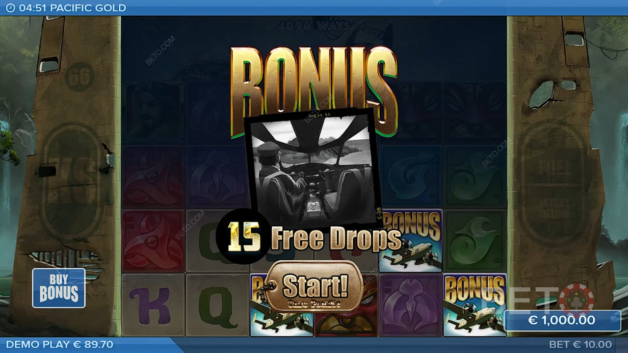 Зберіть 3 або більше бонусних символів, щоб запустити безкоштовні обертання