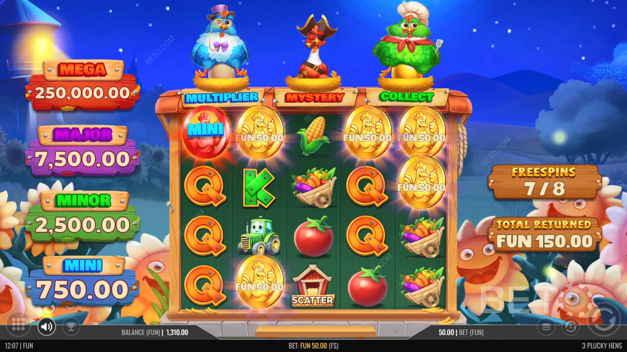 Огляд 3 Plucky Hens від BETO Slots