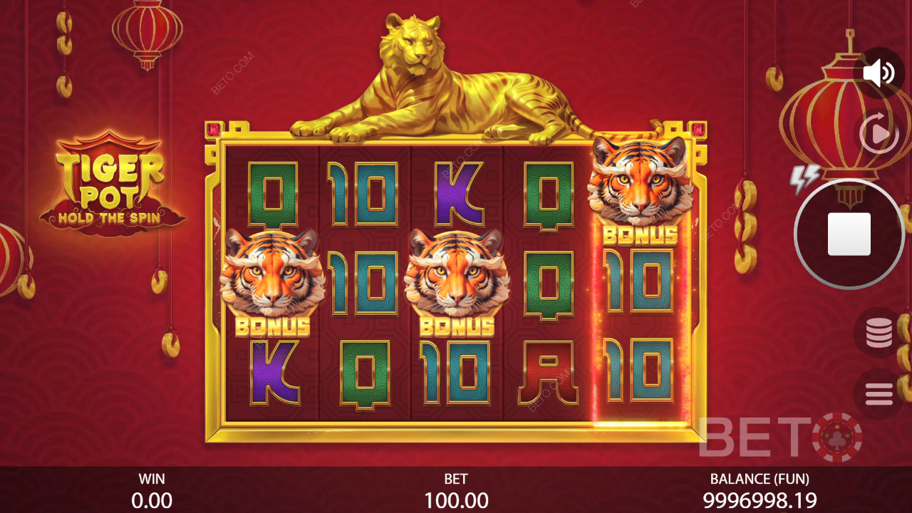 Огляд Tiger Pot: Hold The Spin від BETO Slots