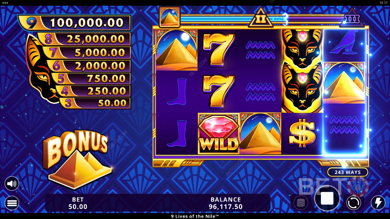 9 Lives of the Nile Огляд від BETO Slots