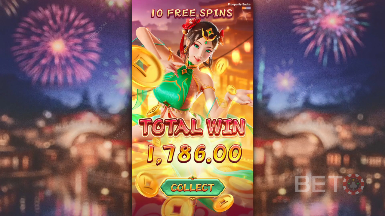 Виграйте 5,000-кратну ставку в слоті Prosperity Snake у слоті Prosperity Snake!
