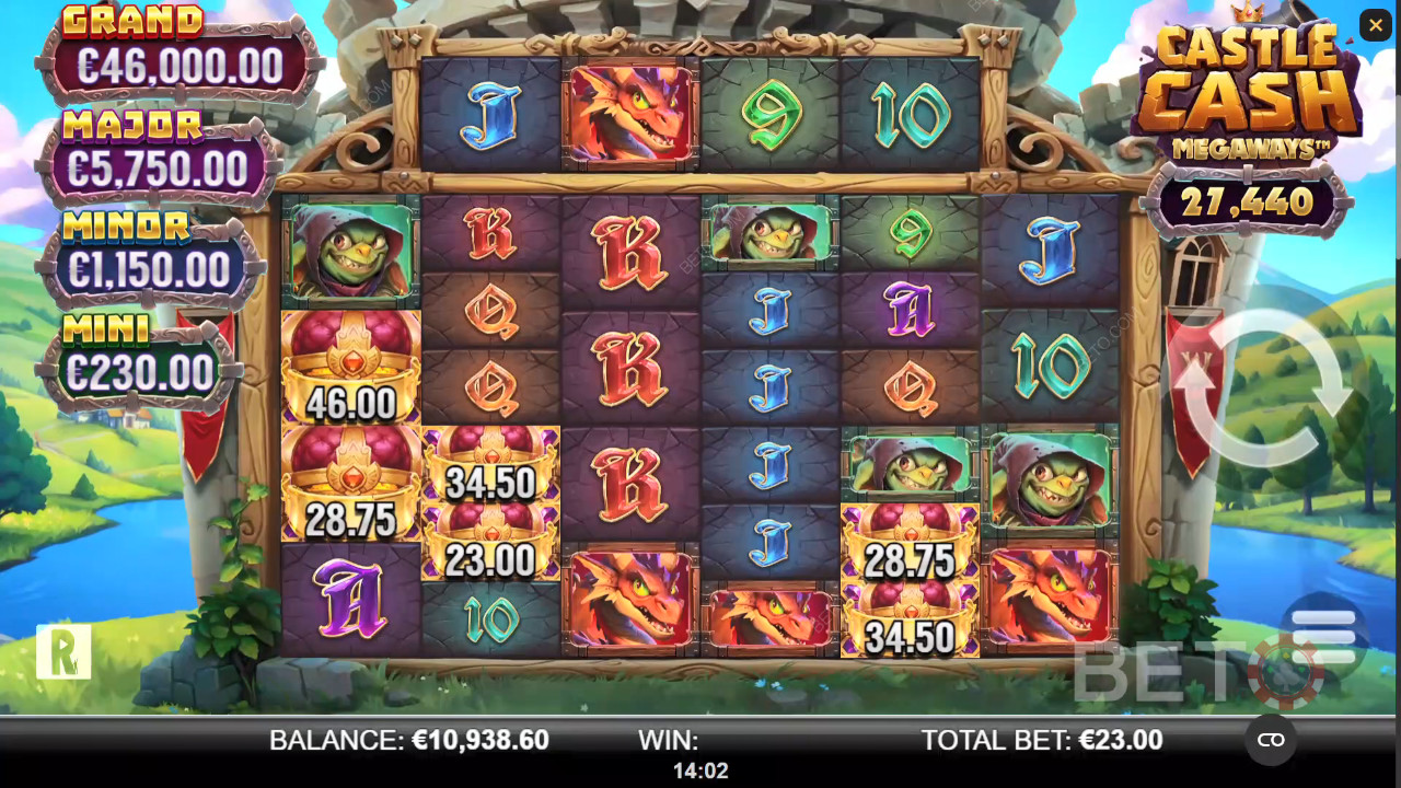 Огляд Castle Cash Megaways від BETO Slots