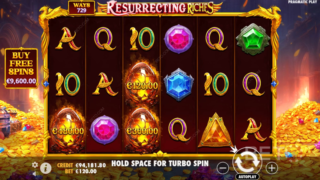 Виграйте 4,000-кратну ставку в слоті Resurrecting Riches!