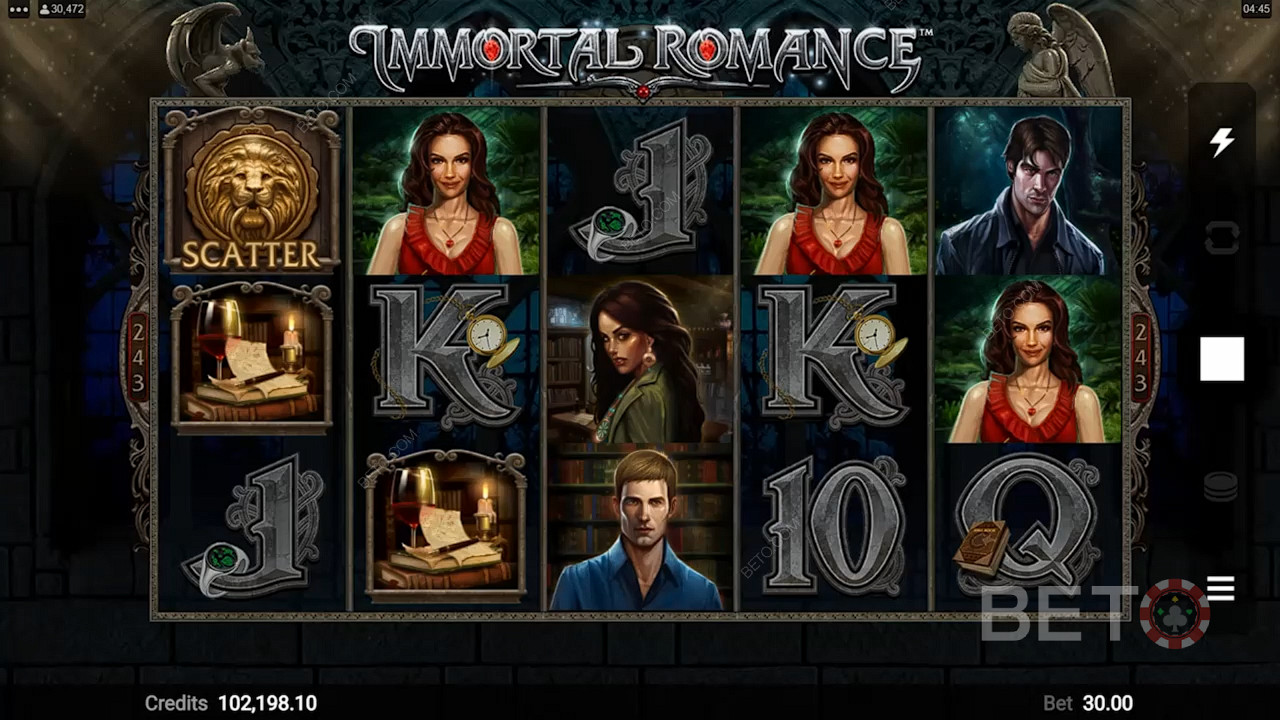 Насолоджуйтеся класичною тематикою та чудовими функціями в ігровому автоматі Immortal Romance