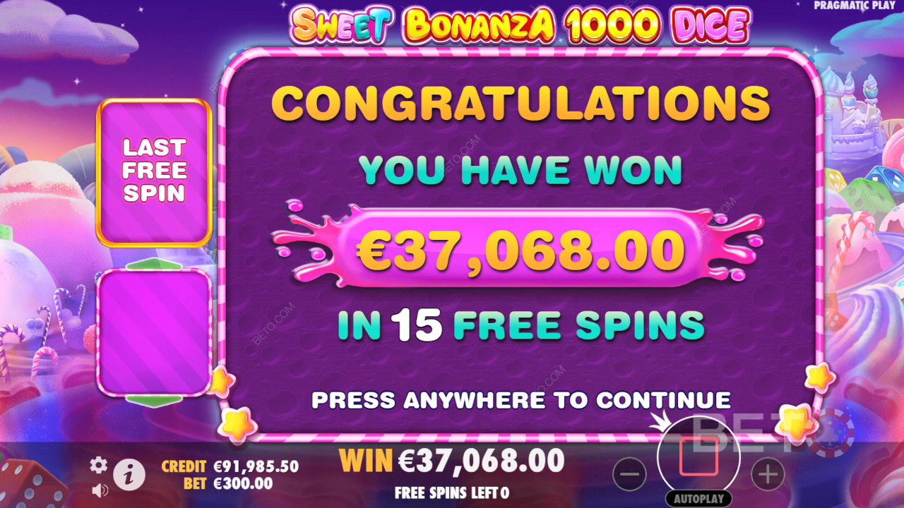 Виграйте 25 000 разів більше вашої ставки в онлайн-слоті Sweet Bonanza 1000 Dice Online!