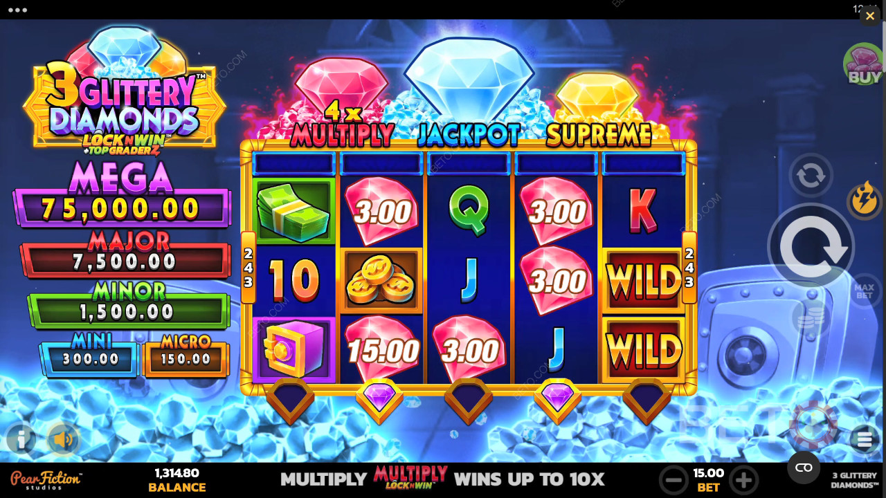 3 Огляд блискучих діамантів від BETO Slots