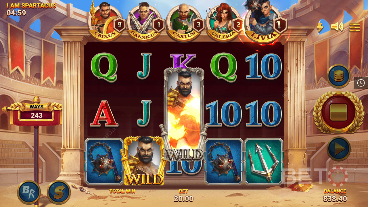 Огляд I Am Spartacus від BETO Slots