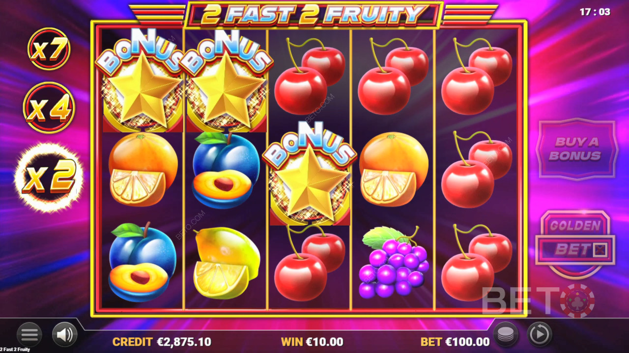 2 Fast 2 Fruity огляд від BETO Slots