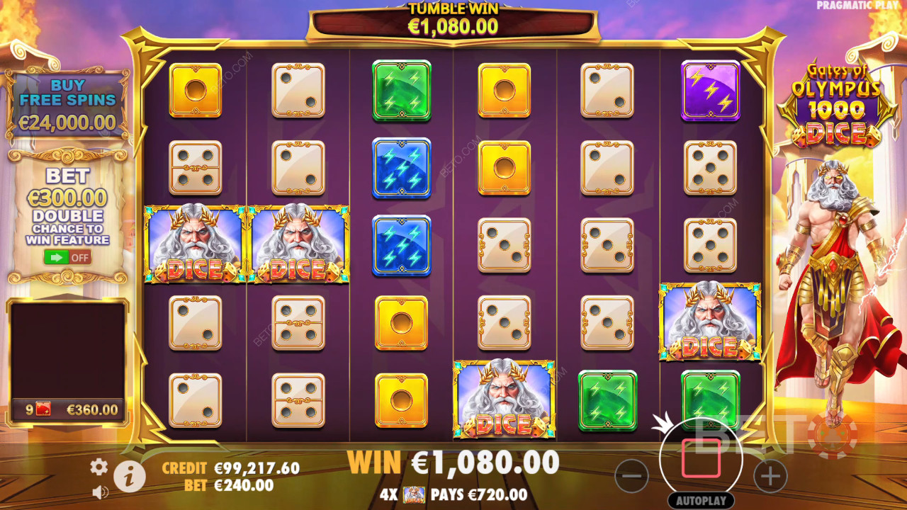 Gates of Olympus Огляд 1000 Dice від BETO Slots
