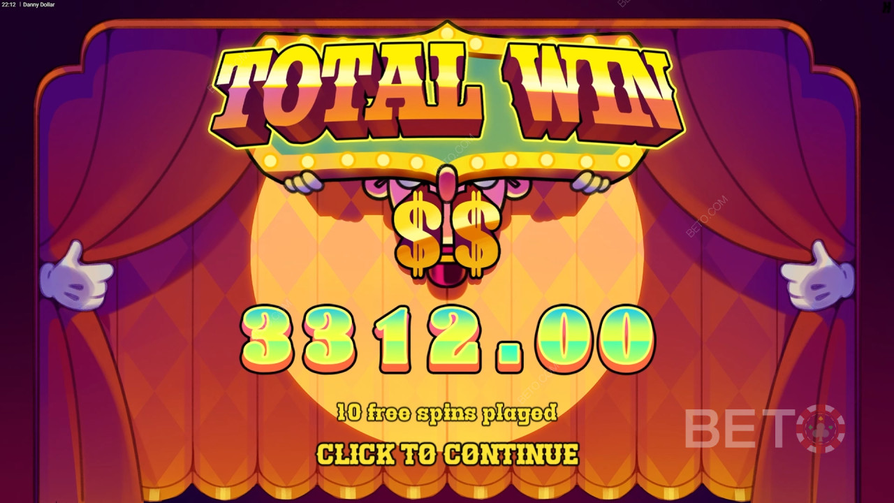 Виграйте 12,500 разів більше вашої ставки в ігровому автоматі Danny Dollar!