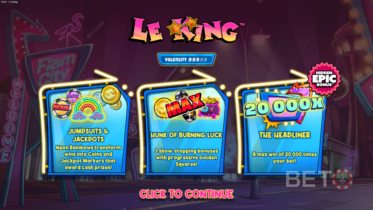 Виграйте 20 000-кратну ставку в онлайн-слоті Le King!