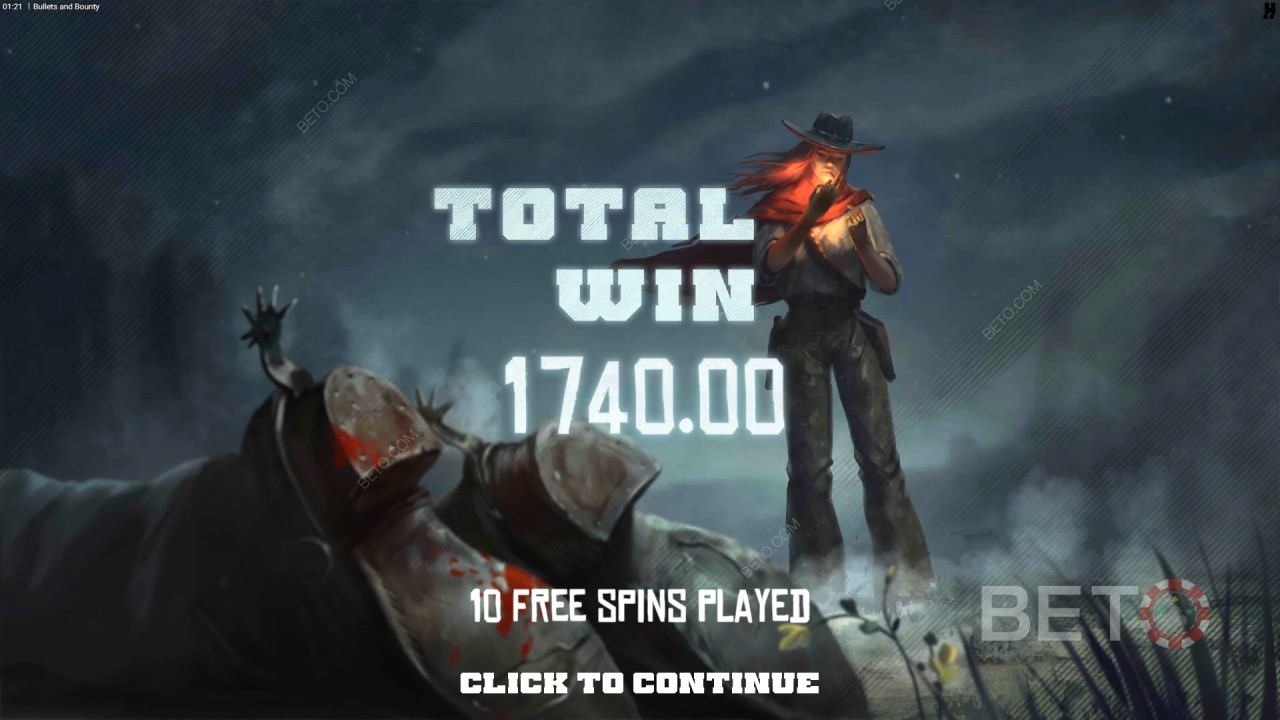 Виграйте 20 000 разів більше вашої ставки в слоті Bullets and Bounty!