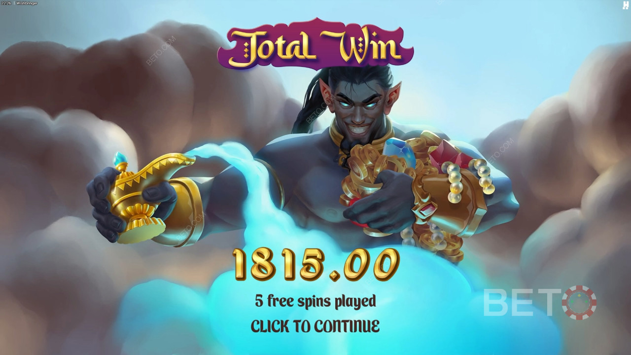 Виграйте 10 000 разів більше вашої ставки в слоті Wishbringer!