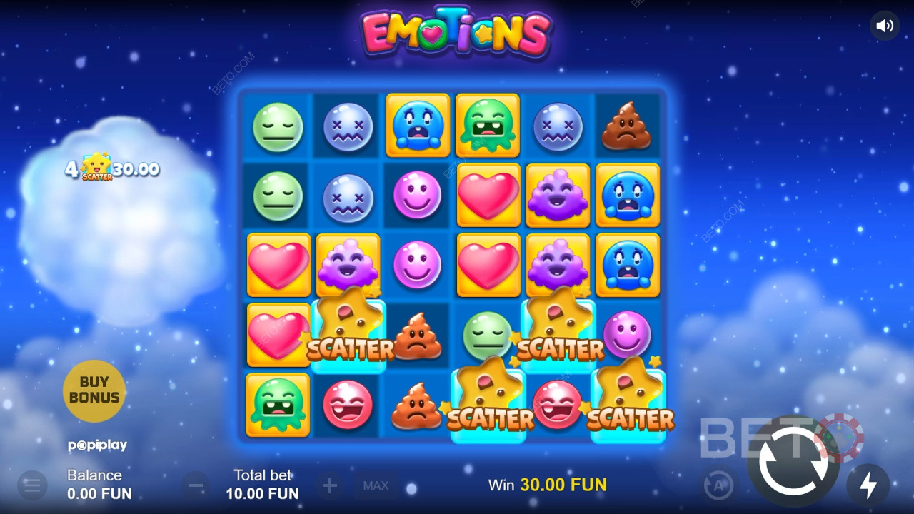 Особливості бонусів пояснюються в емоціях від Popiplay