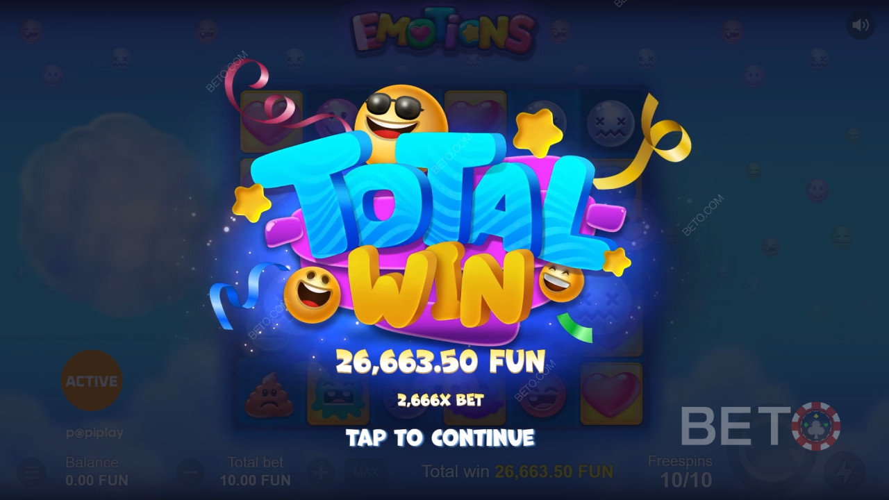 Виграйте 15 000x ставку в онлайн-слоті Emotions!